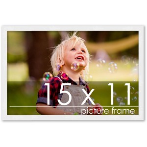 PosterPalooza | 15x11 Wood Frame with UV Acrylic, 6 Finishes: Black, White, Bronze, Silver, Wood, Mahogany - 1 of 4