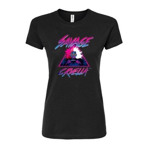 Women's - Disney Villains - Cruella Savage Fitted Graphic T-Shirt - 1 of 3