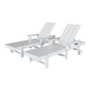 WestinTrends Ashore 2 Piece Reclining Chaise Lounge With Arms & Wheels - 4 of 4
