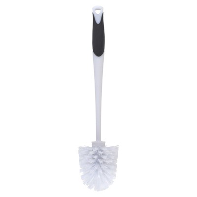 Good Grips Compact Plastic Toilet Brush and Holder in White