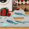 COZONY Washable Christmas Tree Motif Low Pile Area Rug for Living Room Bedroom Dining Room - 3 of 4