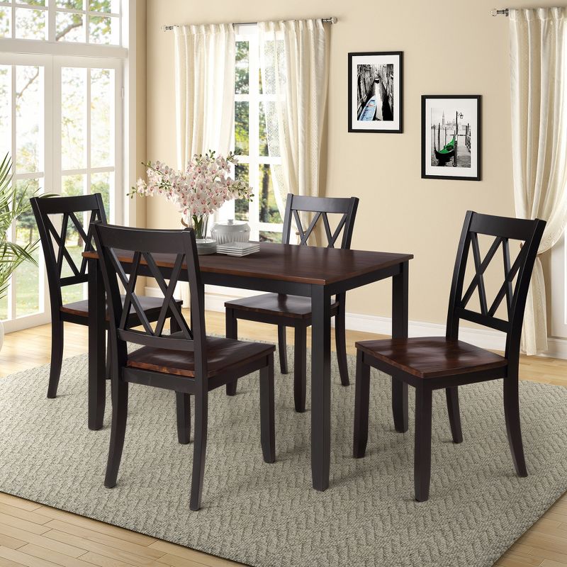 5-Piece Home Kitchen Dining Table Set-ModernLuxe, 2 of 7
