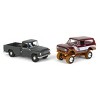 Johnny Lightning 1/64 Limited Edition International Harvester 2 Pack, 1965 Model 1200 and 1979 Scout Muddy Version JLCP7353 - 2 of 4
