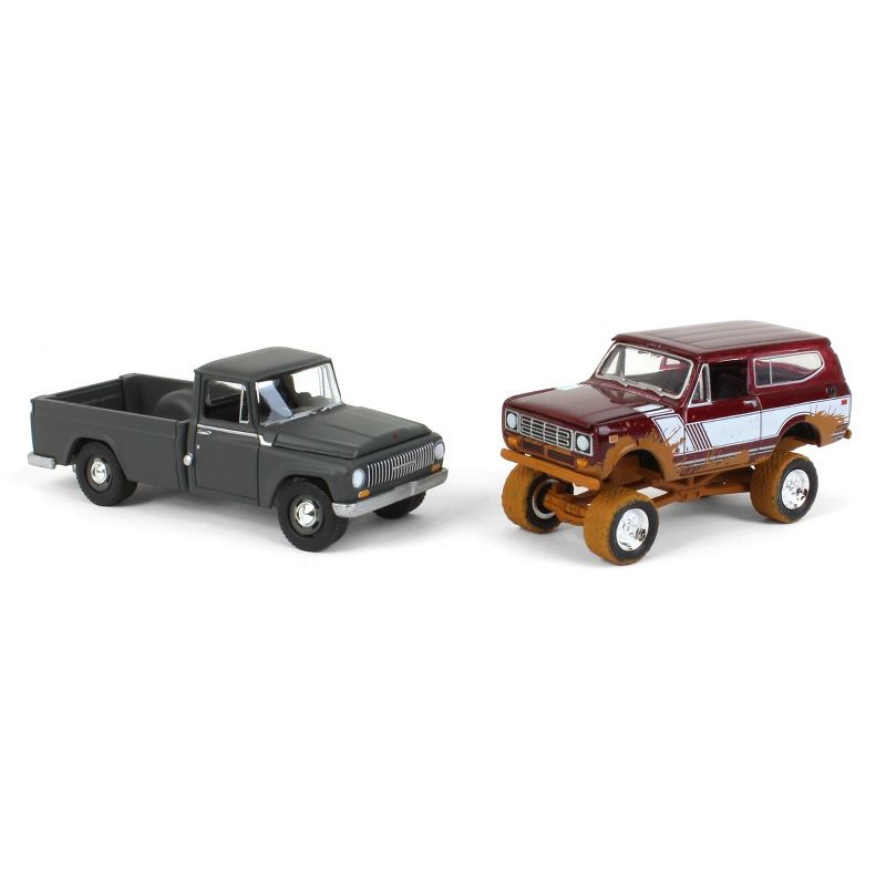 Johnny Lightning 1/64 Limited Edition International Harvester 2 Pack, 1965 Model 1200 and 1979 Scout Muddy Version JLCP7353, 2 of 7