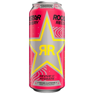 Rockstar Recovery Strawberry Lemonade Energy Drink - 16 Fl Oz Can : Target