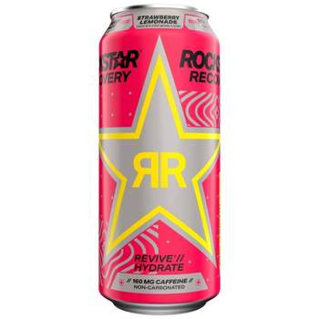 Rockstar Recovery Strawberry Lemonade Energy Drink - 16 fl oz can