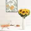 REGALWOVEN Artificial Sunflower Long Stem Home Wedding Decor Artificial Flowers 18.9" - 2 of 4