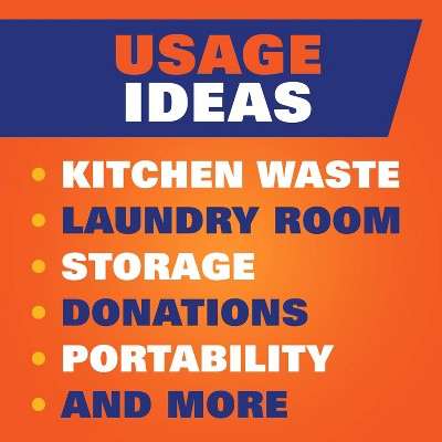Hefty Ultra Strong Tall Kitchen Drawstring Trash Bags - Clean Burst Scent - 13gal - 50ct