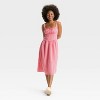 Women's Milkmaid Midi A-Line Dress - Wild Fable™ - 3 of 3