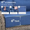 Belord Outdoor Patio Furniture with 6-inch Extra Thick Cushions, High Back Patio Furniture Set with 4 Swivel Chairs, 8 Pieces Outdoor Conversation Set - 2 of 4