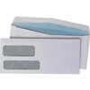 Quality Park Double Window Security Tinted Envelope #10 4 1/8 x 9 1/2 White 500/Box 24550 - 2 of 2