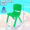 Playkidiz Kids Plastic Chair Set of 2- Preschool Chairs for Toddlers Kids 23" H - Green - 3 of 4