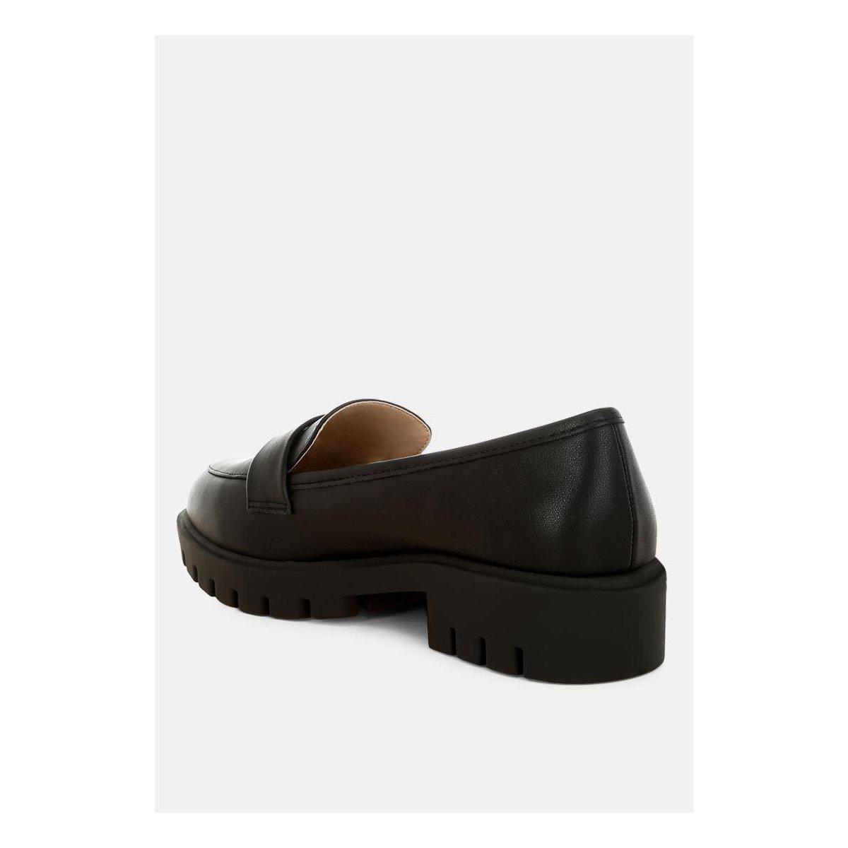 Женские туфли London Rag Womens PERIDOT Faux Leather Chunky Loafers 9 — фото 3