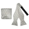 Men's Floral 2.75" x 4.75" Adjustable 16" - 20" Freestyle Self Tie with Hankie Set - 2 of 4