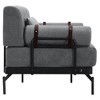PAGED Loveseat Sofa 2-Seater Sofa Modern Sofa Couch with Flexible USB Ports, Unique Cylindrical Armrests for Living Room, Apartment - 4 of 4