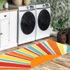 Boho Rugs Washable Kids Rug Non Slip Nursery Rug Low Pile Floor Mat Soft & Non-Shedding Sunshine Carpet Colorful Rainbow Printed Indoor Rugs - 4 of 4
