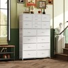 GALAXHERO 16-Drawer Tall Fabric Dresser Storage Tower with Steel Frame, Chest of Drawers Organizer Unit - 3 of 4