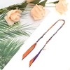 Unique Bargains Scarf Design Handbag Strap Dark Purple Orange 1 Pc - 4 of 4
