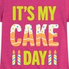 Girls' - Instant Message - Its My Cake Day Fitted Short Sleeve Graphic T-Shirt - 2 of 4