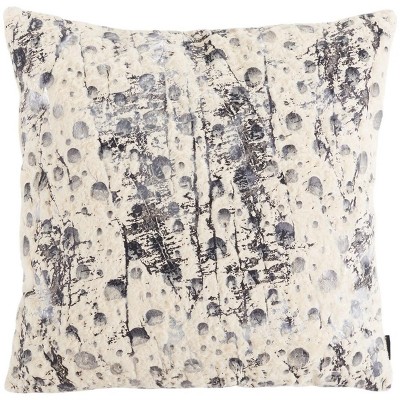 White Faux Fur Kids Square Pillow Set