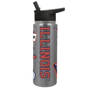 NCAA Illinois Fighting Illini Varsity Thirst Water Bottle - 24oz - 1 of 3