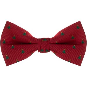 Oxford Kent by Suspender Store Men’s Christmas Tree Pre-Tied Bow Tie - 1 of 2
