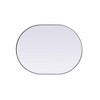 Elegant Lighting Metal Frame Oval Mirror 30x40 - 4 of 4