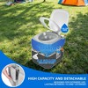 Portable RV Toilet with Hand Sprayer and  Carry Bag ,5.8 Gallon Outdoor Portable Toilet for Camping with Level Indicator - 3 of 4