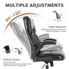 GlasFlength Seating Sets with Adjustable Armrest, Lumbar Support and Strong Metal Base, for home or office, Black, 27.95"*27.95"*49.61" - 4 of 4