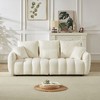 Kumasinova Premium Teddy Fleece Lounge Chair, Plush Single Sofa Chair with Pillow, Sturdy Wood Frame, Upholstered Couches for Living Room - 4 of 4