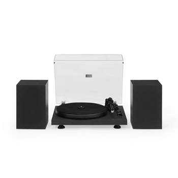 Crosley C62 Shelf System Vinyl Record Player - Black
