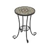 Mlmh & Kngwa 14"W Vintage Printed Coffee Table with Shelf - 2 of 4