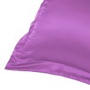 PiccoCasa Satin Silky Oxford Machine Washable Envelope Closure Euro Sham Pillowcases 2 Pcs - 3 of 4