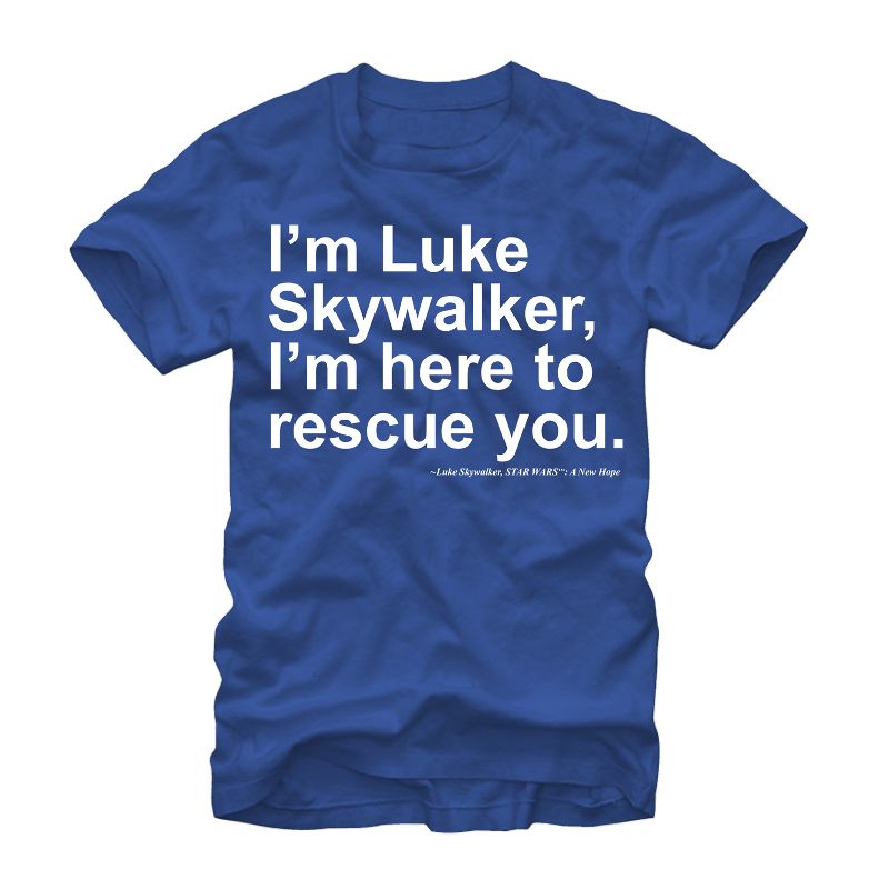 Men's Star Wars I'm Here to Rescue You T-Shirt, 1 of 5
