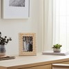 Sagebrook Home 4" x 6" Decorative Photo Frame - Contemporary Scalloped Resin Ivory Design Picture Frame - Home - 3 of 4