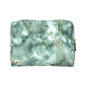 The Jade - Green Marble Cosmetic Bag - 1 of 4