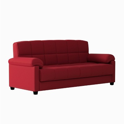 Maurice Microfiber Pillow Top Arm Convert a Couch Futon Sofa Sleeper -  Handy Living