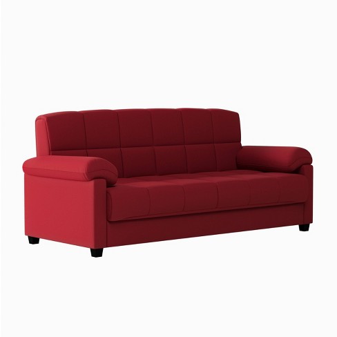 Maurice Pillow Top Arm Convert A Couch Crimson Red Handy Living Target