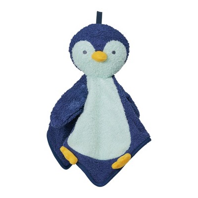 Manhattan Toy Penny Penguin Scrub-a-Dubbie Bathtime Puppet Washcloth for Infants, Toddlers and Kids