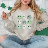 Simply Sage Market Women's Graphic Sweatshirt St. Patrick's Smiley Chart - 2 of 3