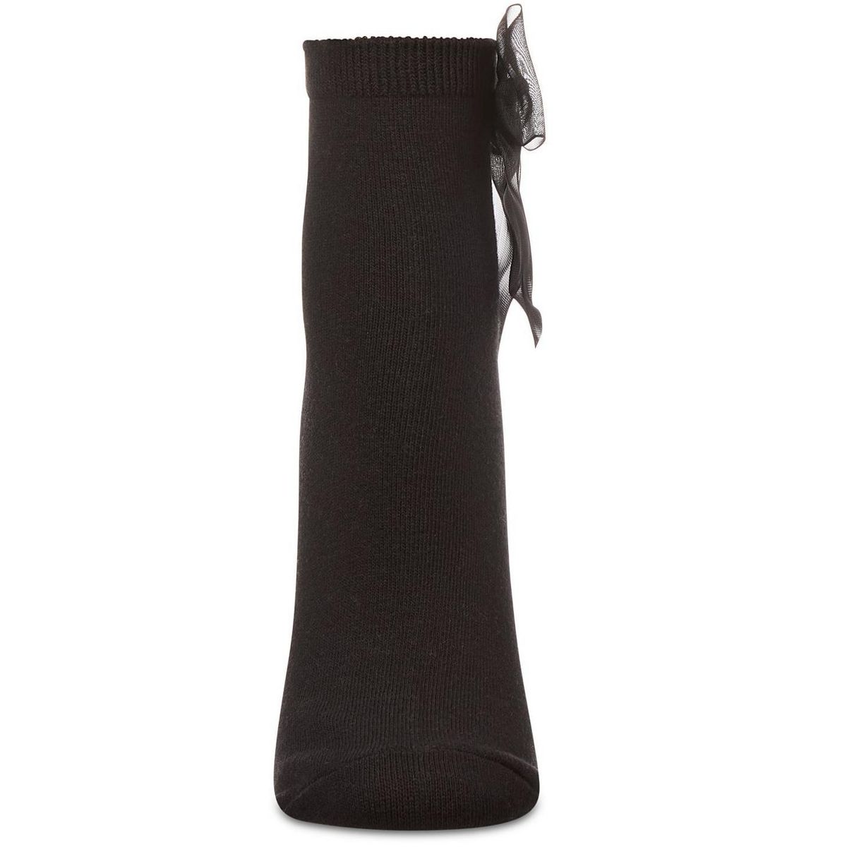 Memoi Women's Cotton Rich Tulle Bow Trimmed Ankle Sock - thumbnail 2