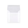 JAM Paper 5 x 5 Square Translucent Vellum Invitation Envelopes Clear 31032 - 2 of 2