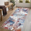 Modern Washable Low Pile Rugs - Soft Abstract Carpet for Living Room, Bedroom, Dining Room, Apartment & Bathroom - Neutral Design for Hardwood Floors - 2 of 4