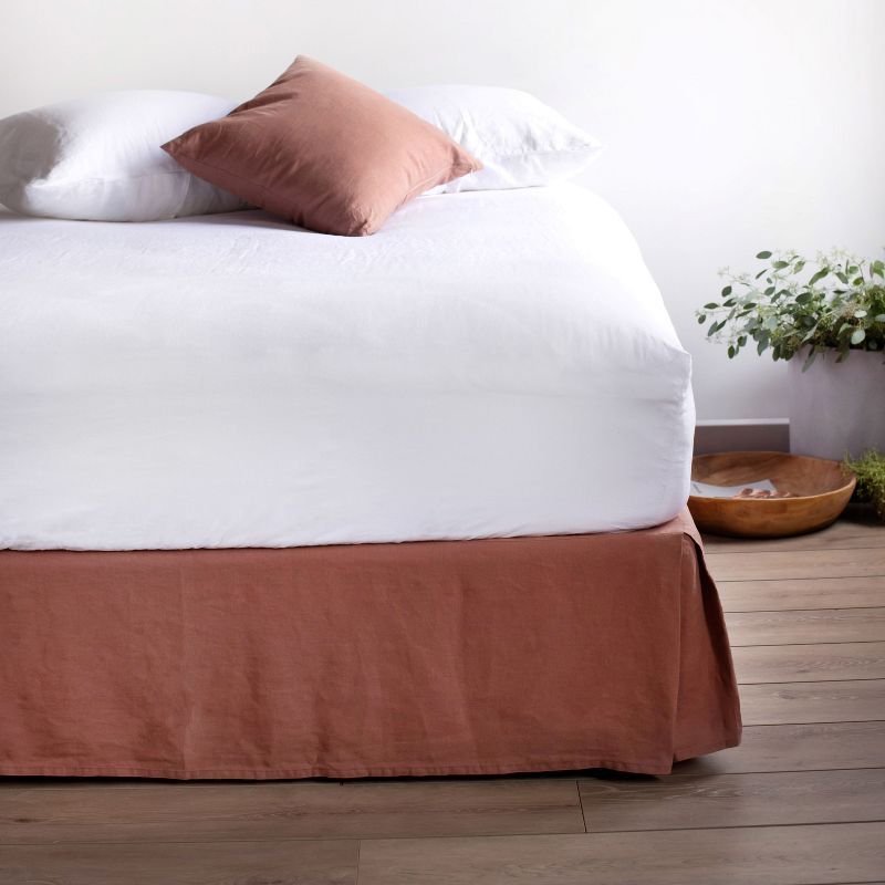 100% French Linen Bedskirt | BOKSER Home, 1 of 6