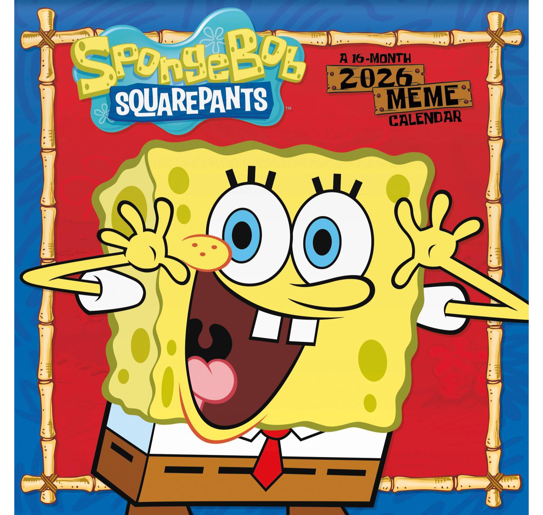 Trends International 2026 SpongeBob Squarepants 12"x12" Wall Calendar