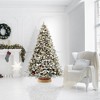 Casafield Christmas Tree Collar, Woven Hyacinth Farmhouse Tree Base Cover with Cord Cut Out - 2 of 4