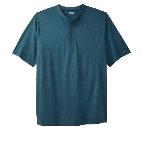 Kingsize Men's Big & Tall Shrink-less™ Lightweight Henley T-shirt - Big ...