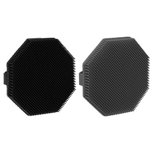 Unique Bargains Shower Silicone Body Scrubber 2 Pcs - 1 of 4