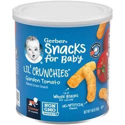 Gerber Lil' Crunchies Garden Tomato Baked Corn Baby Snacks - 1.48oz