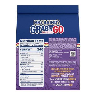 Mrs Baird's Frosted Mini Donuts Bag - 9.5oz